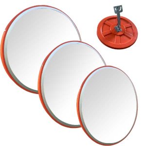 130° Wide-Angle Convex Safety Mirror for Blind Spots Home, Office, Outdoor & Garage