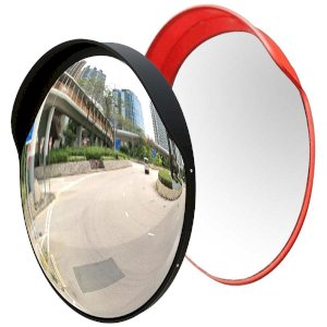60CM Wide-Angle HD Convex Safety Mirror for Driveways Durable Plastic Body