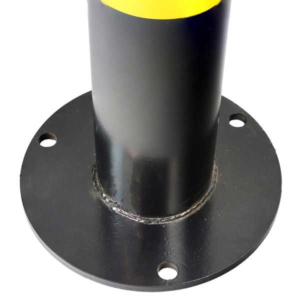Black & Yellow Round Parking Barriers for Commercial or Private Use