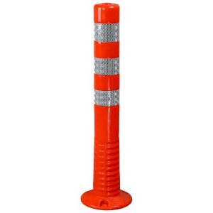 Bright Red Flexible Safety Bollards