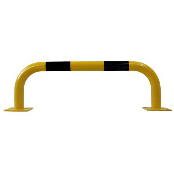 Heavy Duty Hoop Safety Bolt Down Barriers - Black & Yellow