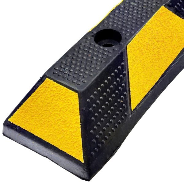 Heavy-Duty Rubber Parking Stop Hi Vis Kerb 