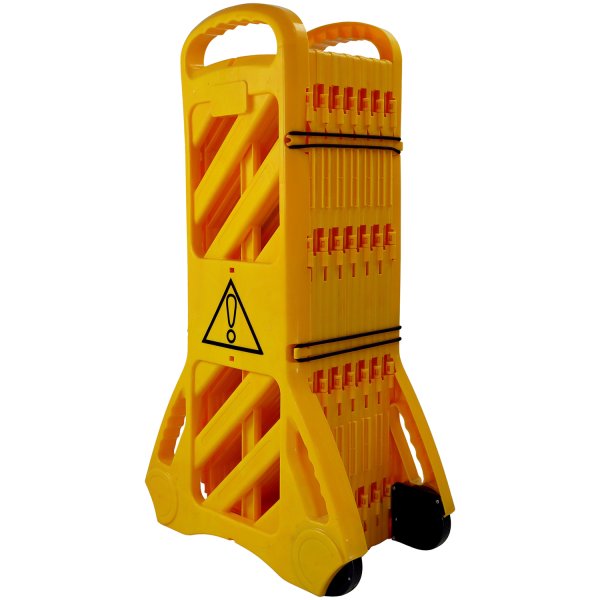 Heavy Duty Yellow Portable Safety Barrier Long Term Durable