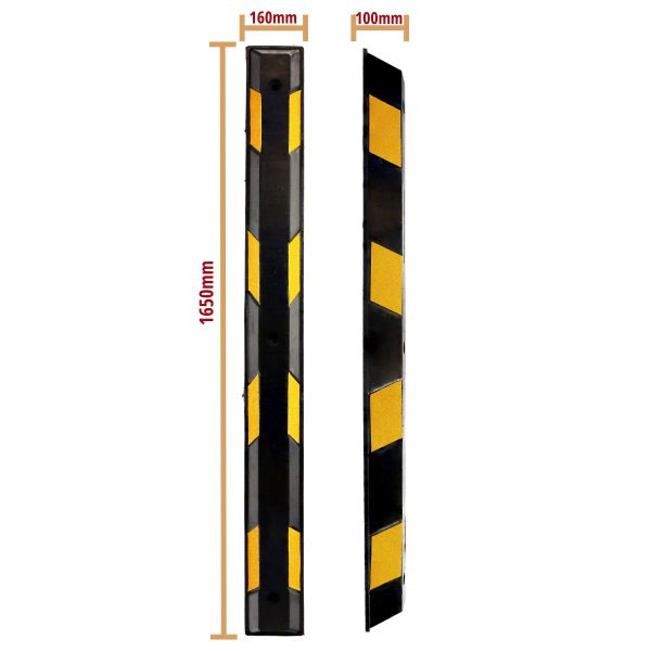 Reflective Large Rubber Parking Kerb