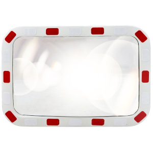 Polycarbonate Convex Traffic Mirror With Rectangular face 