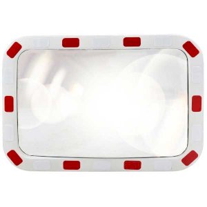 Polycarbonate Convex Traffic Mirror With Rectangular face 