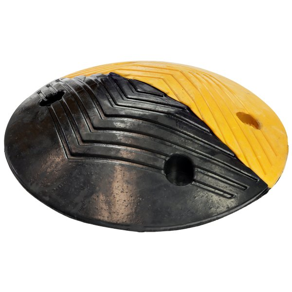 Quick & Easy Installation Traffic Safety Rubber Speed Bump in Circular Pattern