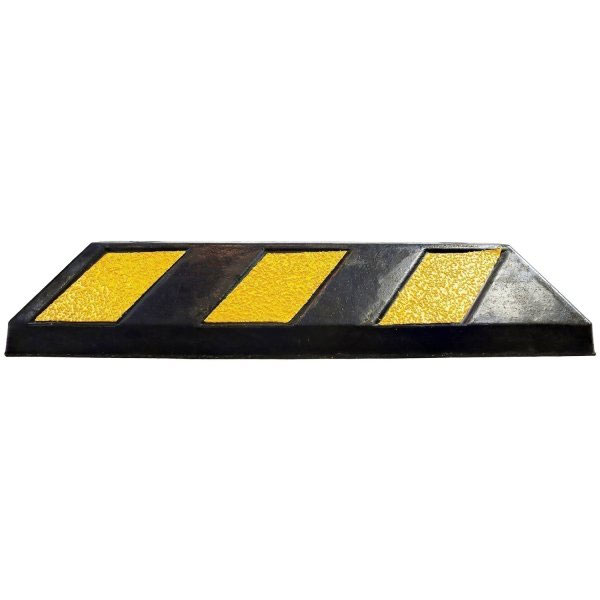 Durable Hi-Vis Rubber Wheel Stop