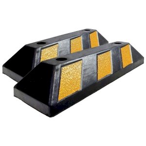 Durable Hi-Vis Rubber Wheel Stop