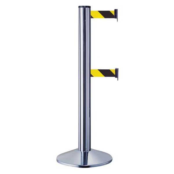 Tensile Double Belt Yellow & Black Highly Portable Barrier