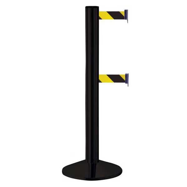 Tensile Double Belt Yellow & Black Highly Portable Barrier