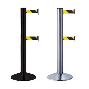 Tensile Double Belt Yellow & Black Highly Portable Barrier