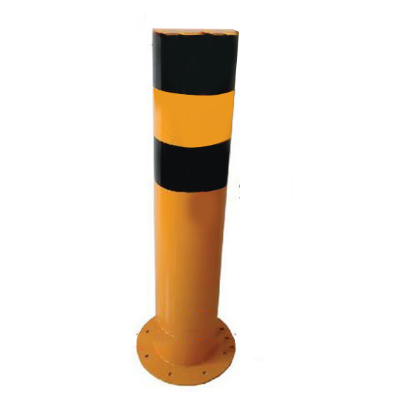 Yellow/Black Safety Bollards For Indoor & Outdoor