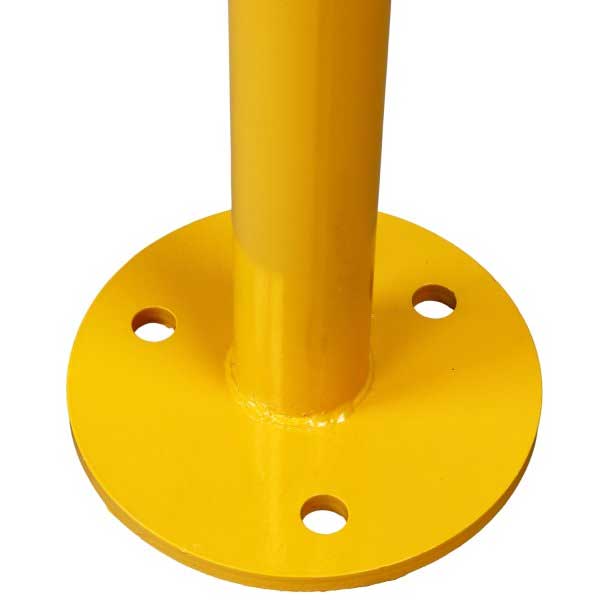 Yellow Fixed Corrosion-Proof Parking Security Post Barrier