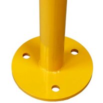 Yellow Fixed Corrosion-Proof Parking Security Post Barrier