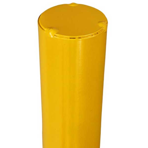 Yellow Fixed Corrosion-Proof Parking Security Post Barrier