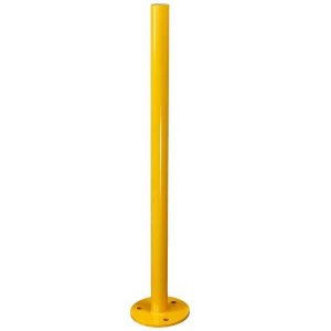Yellow Fixed Corrosion-Proof Parking Security Post Barrier